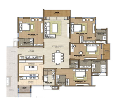 Godrej Bannerghatta Floor Plan